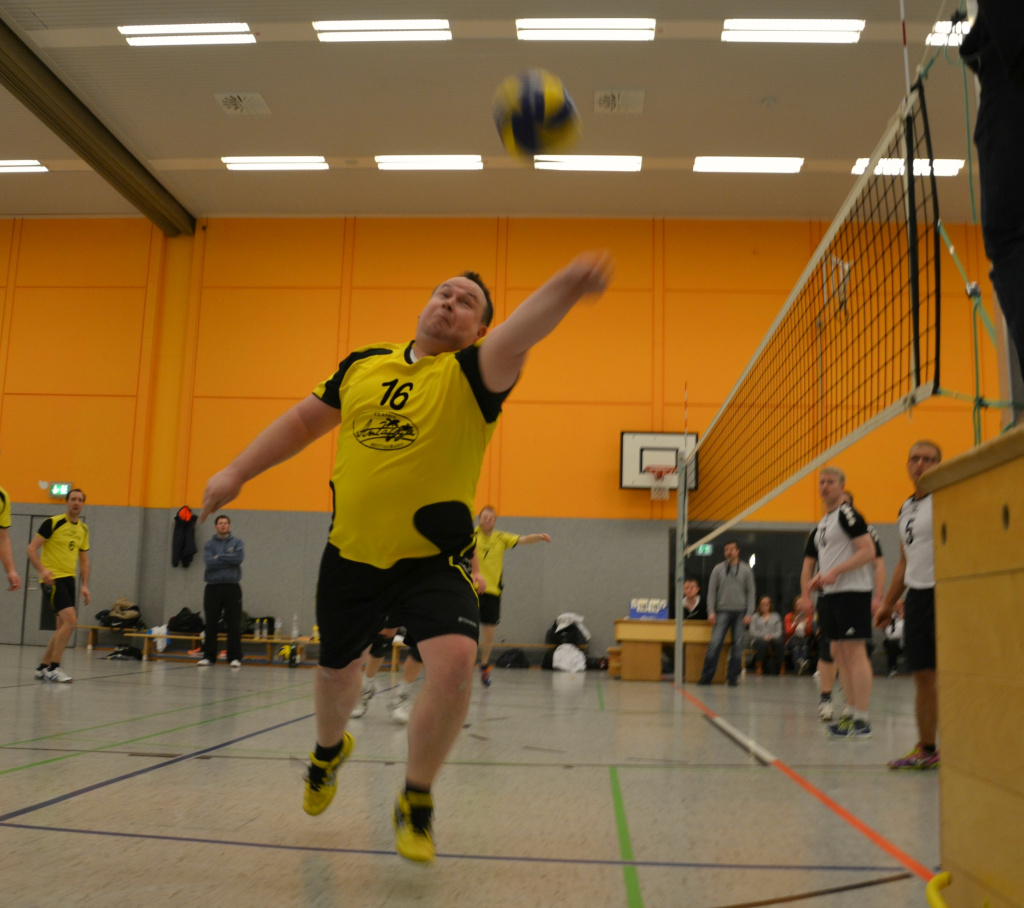 Zuspieler in Aktion